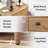 Soichi Solid Wood 3 - Drawer End Table Set