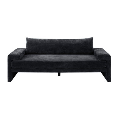 Chenille Upholstered 3-Seater Sofa 80.7" Sofa Couch With Wide Armrests, Thick Cushion, Ergonomic Back Support For Living Room, Bedroom, Or Office