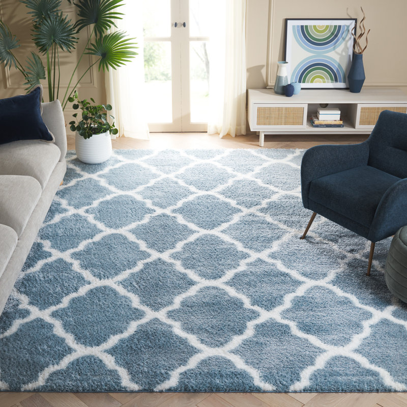 Tahoe Shag Performance Geometric Rug, Rectangle 8' x 10'