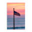 Plaque murale avec drapeau américain contre le coucher du soleil, design par Jeff Poe-702428250