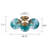 Pritee Glass Semi Flush Mount