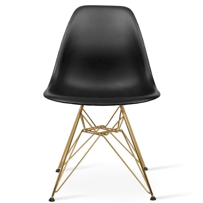 Chaise en polypropylène Saturn, Noir