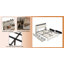 Cadre de grand lit avec tête de lit ergonomique, cadre de lit plateforme grand avec prises et chargeur, cadre de lit en métal grand avec tablette de rangement, silencieux, aucun sommier nécessaire-1250121568