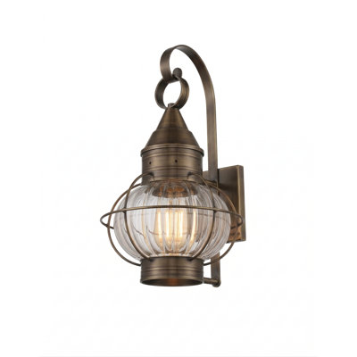 Brass Traditions - Ellington - 1 lumière - 17 pouces - laiton foncé - laiton massif - applique
