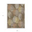 Tapis intérieur lavable floral 9 pi x 12 pi gris