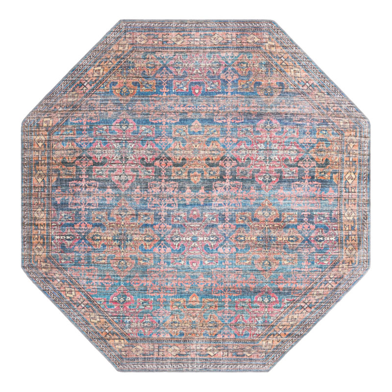 Hadsell Chenille Indoor Rug, Octagon 7'10" x 7'10"