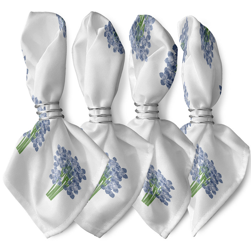 Ensemble de serviettes 4 pièces Aksel, Bleu