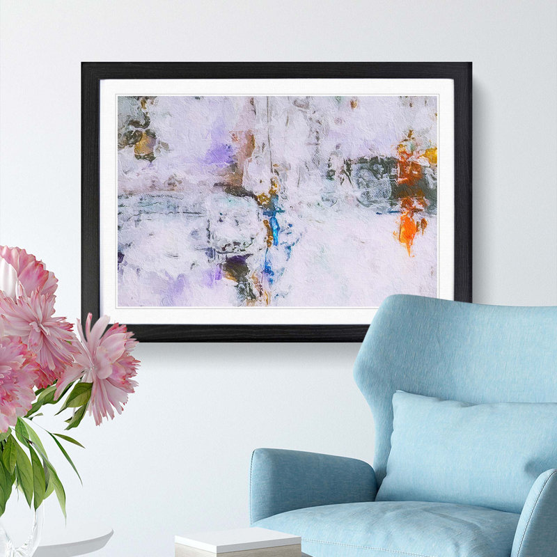 Abstract Vol.238 by S.Johnson - Framed Print, 24cm H x 33cm W x 2cm D, Black Framed