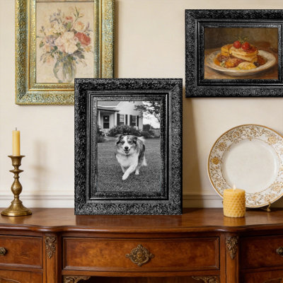 Cadre de table noir 3 pièces 8 po x 10 po avec style galerie