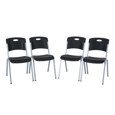Metal Stackable Multipurpose Chair ( Set of 4 )