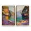 Ensemble de 2 impressions Amalfi Sunset Glow-899637773-899637774