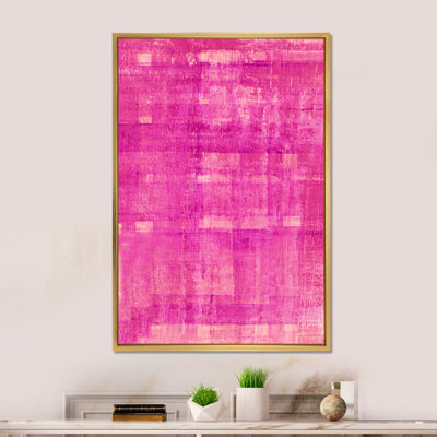 «Pink Abstract Art», peinture d'art moderne et contemporaine sur toile IV