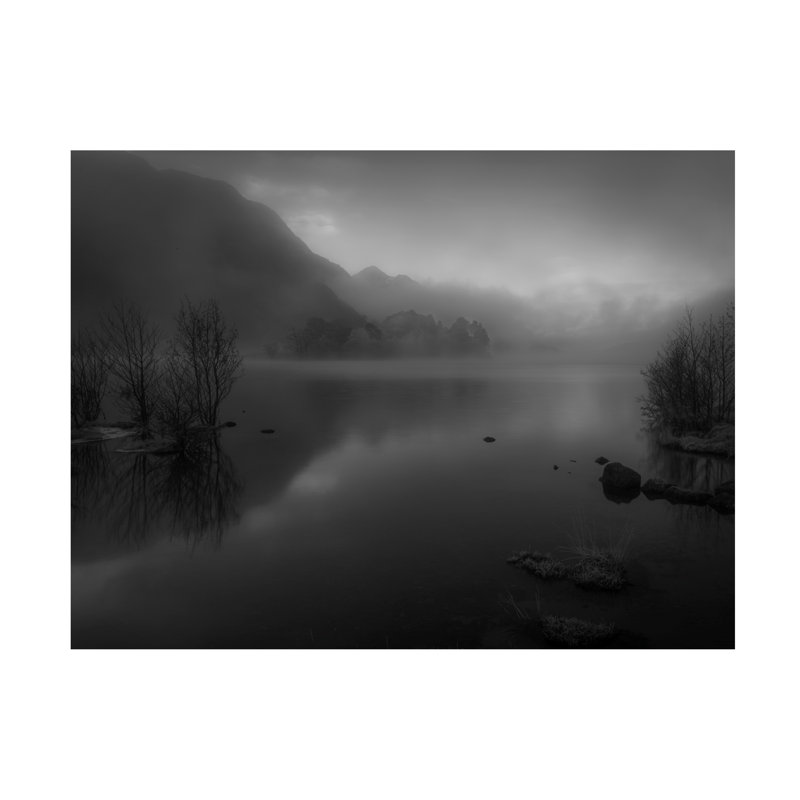 Œuvre sur toile, Robin Rob Darby Glennfinnan, H 14 po x l 19 po