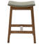 Upholstered Counter Stool with Solid Wood Frame-308181941