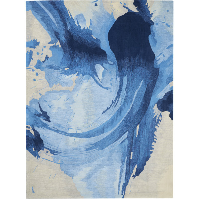Williamsburg Abstract Hand Woven Area Rug, Rectangle 114 x 175cm