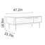 Table basse moderne simple et luxueuse