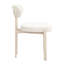 Ensemble de quatre chaises d'appoint à dossier ouvert gris et taupe