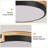 Modern LED Close To Ceiling Light, Round Flush Mount Ceiling Lighting Fixture, Matte White With Wood Accent, Minimalist Kitchen Light Fixtures For Bedroom, Entryway, Living Room-100023142-100023141