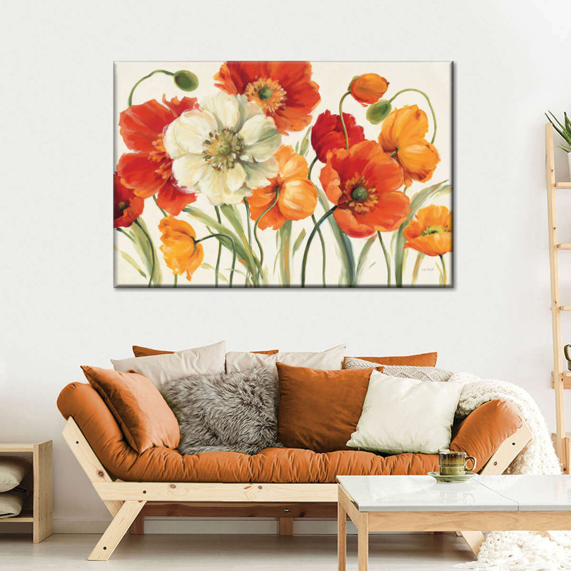 «Poppies Melody», reproduction sur toile, H 36 po x l 24 po x P 1,25 po