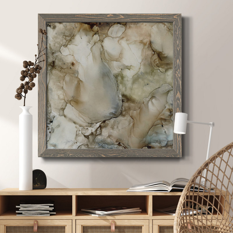 «Heart Fonder», art textuel sur toile, H 31,5 po x l 31,5 po x P 1,5 po, Cadre gris