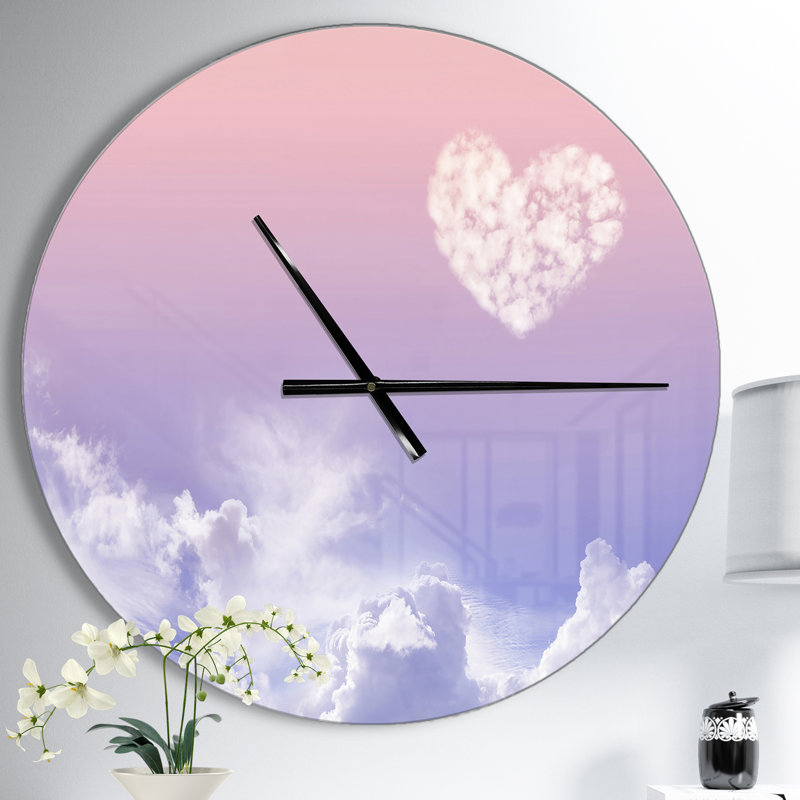 Love is in the Air - Horloge murale moderne, Moyen