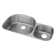 Lustertone 36.25" L x 21.125" W Double Basin Undermount Kitchen Sink Kit