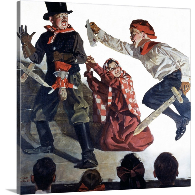 Art mural sur toile School Play, Toile tendue, H 12 po x l 12 po x P 1,25 po