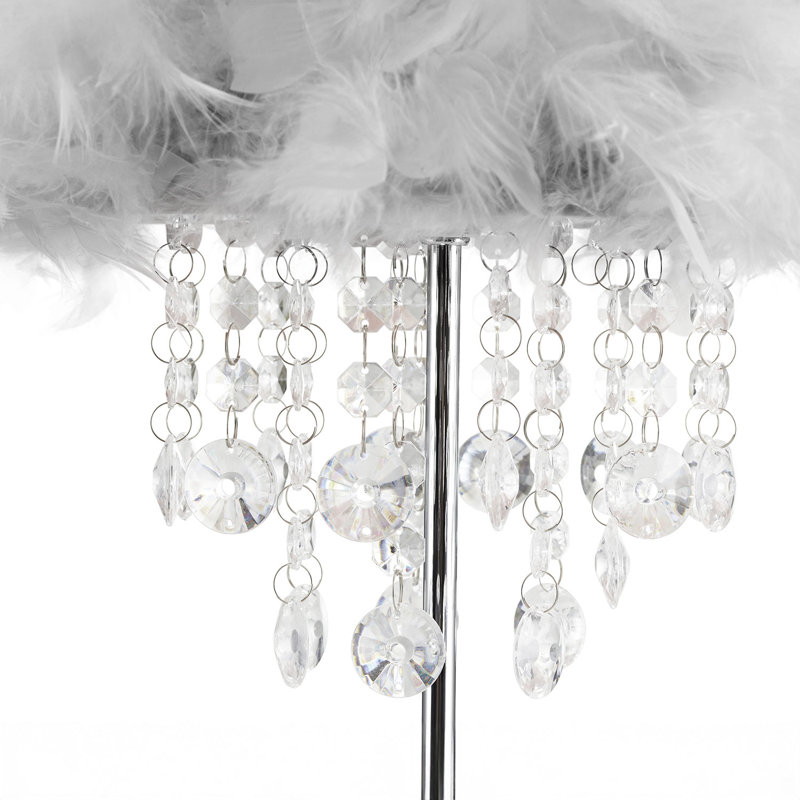 Metal Table Lamp, Grey