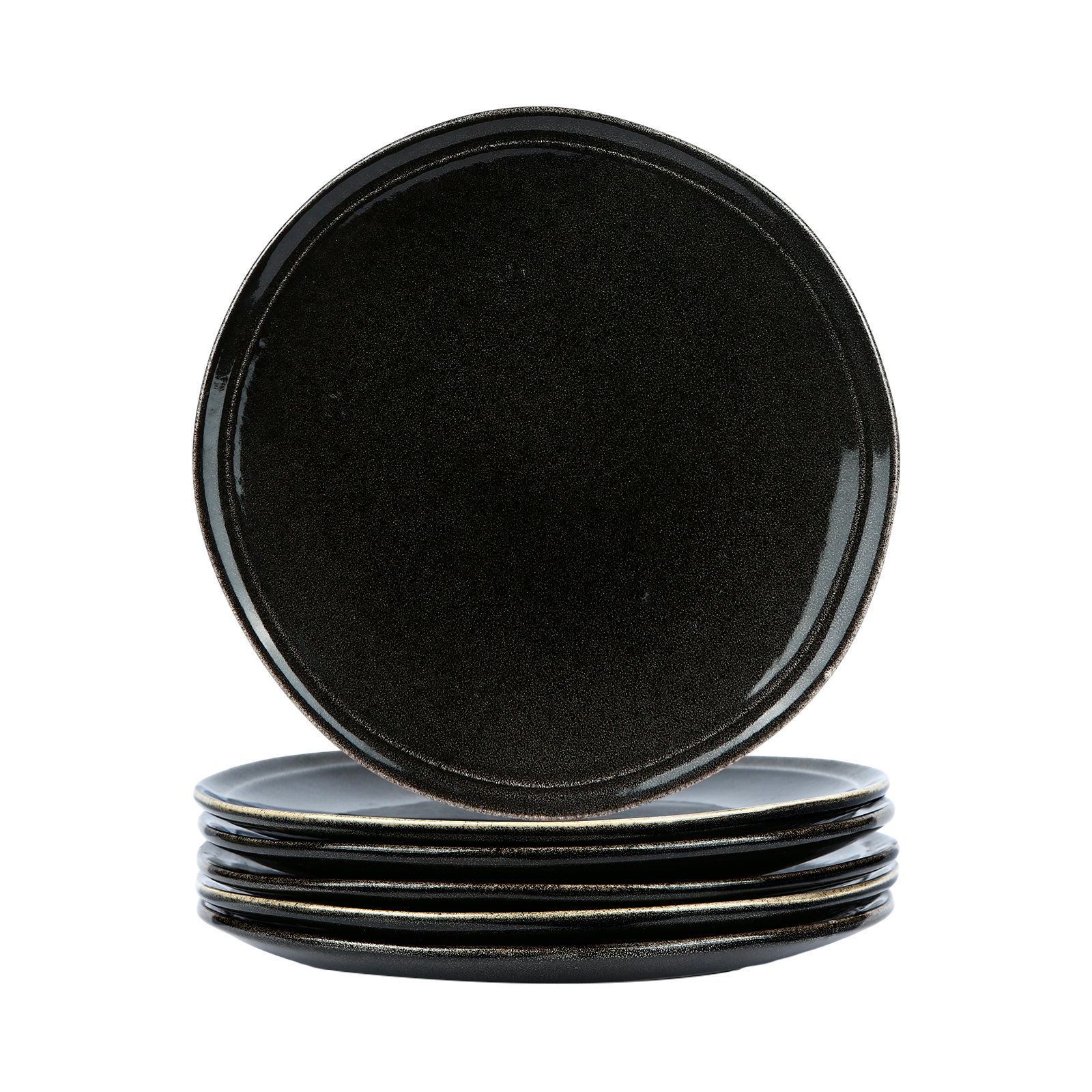 Granduca Stoneware Dinner Plate, Black