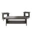 Ensemble de tables d'appoint 3 pièces, style classique, bois, finition gris antique | Idée de cadeau