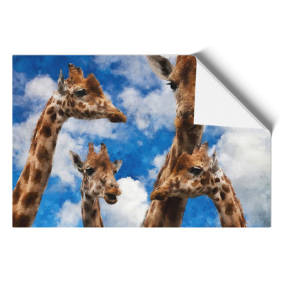 Four Giraffes - No Frame Print