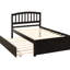 Élégant lit plateforme simple avec lit gigogne - Bois massif pour une charmante décoration de chambre à coucher-727464112