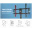 Support de table Hemington noir pouvant supporter jusqu'à 88 lb