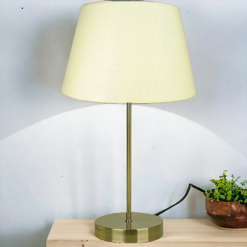 Okken Metal Table Lamp, Cream
