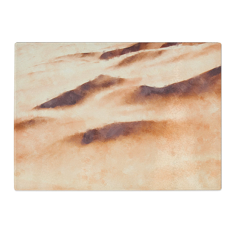 Sand Dune Ripples Painting Chopping Board, 0.4cm H x 20cm W x 28.5cm L
