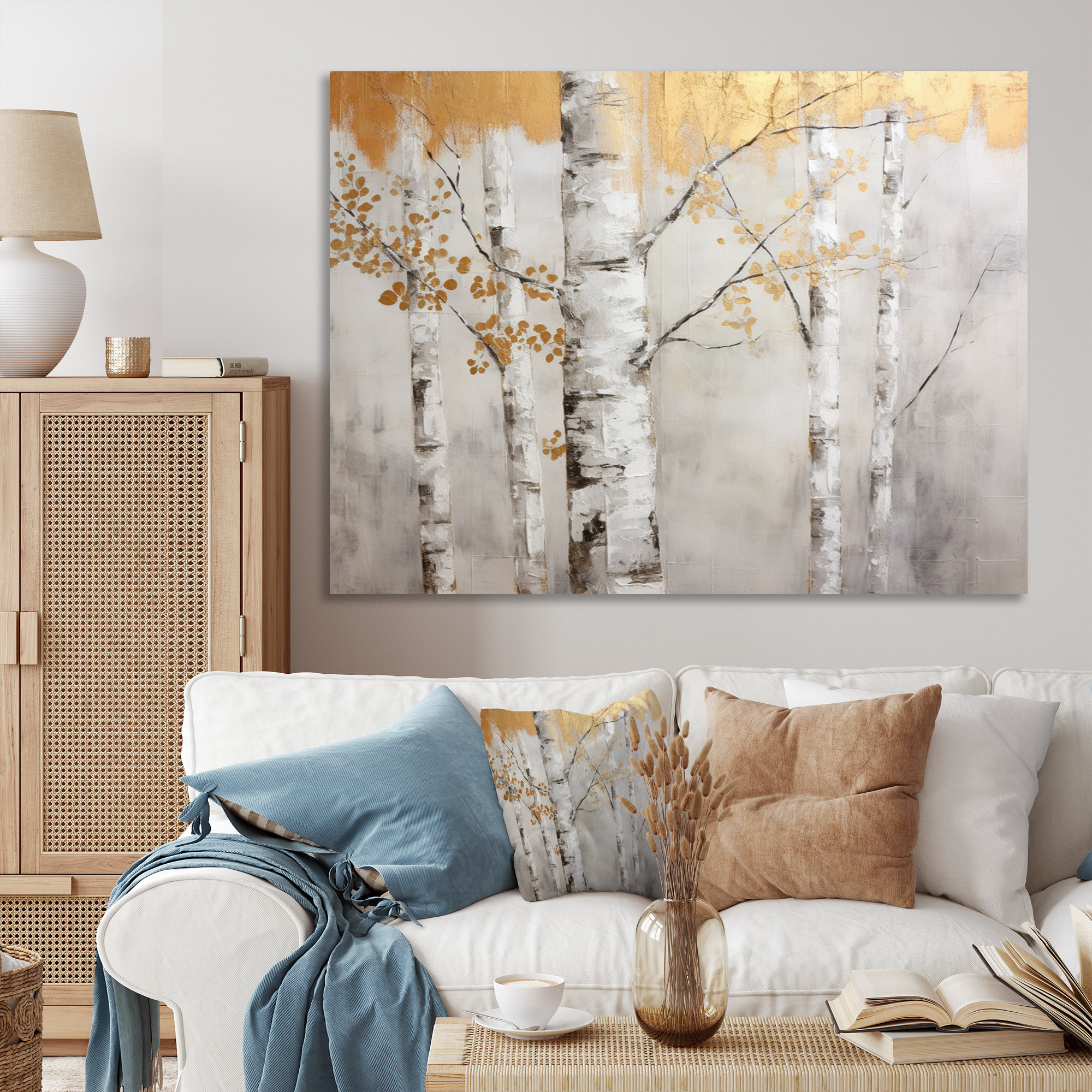 Millwood Pines Tree Monochrome Whispers Of Gray II On Canvas Print ...