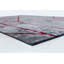 Rapture Gray/Red Abstract Luxury Area Rug-68861541