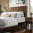 Besan Solid Wood Headboard Bed Frame-121839102-121839103