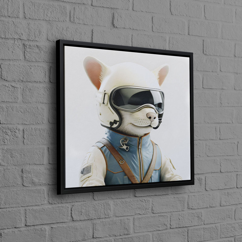 Print on Canvas, 20 cm H x 20 cm W, Framed Print without Mat, Black