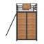 Twin Size Loft Bed With L-Shape Desk And Wardrobe-102345120