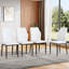 Ensemble de chaises de salle à manger ergonomiques avec dossier en polyuréthane et rembourrage confortable-129028255