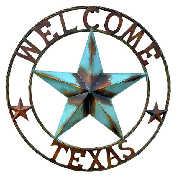 MÉTAL TEXAS BIENVENUE AVEC ÉTOILE 24 po 2 TONS