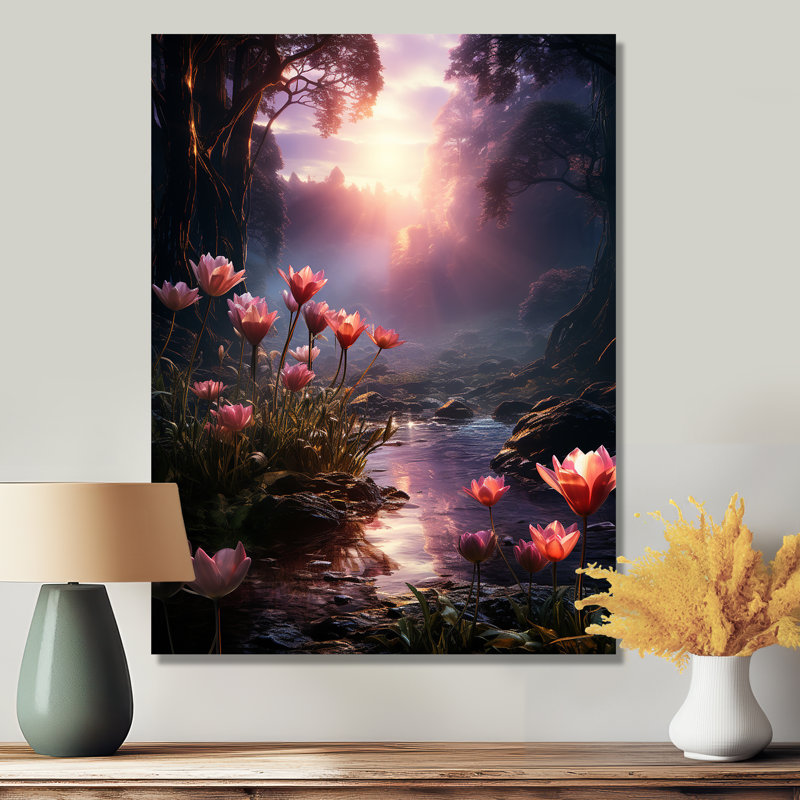 Jed - Tulips Wall Art, 32" H x 16" W x 1" D, Metal