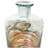 Donsha Recycled Glass Abstract Decorative Clear Vase with Swirled Colored Glass Bands-566583376-566583378
