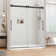 60" W X 76" H Double Sliding Frameless Shower Door with 5/16"(8mm) Clear Tempered Glass