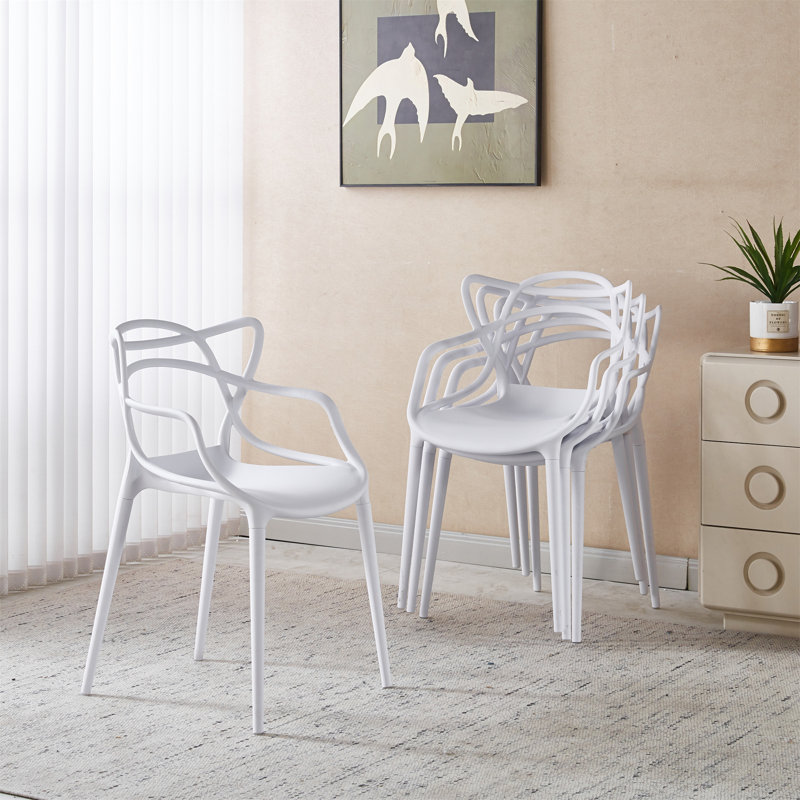 Ensemble repas pour quatre personnes, Blanc, Blanc, Naturel