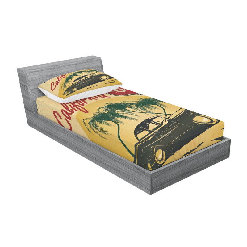 Microfiber Sheet Set, Twin Sheet Set with Fitted Sheet