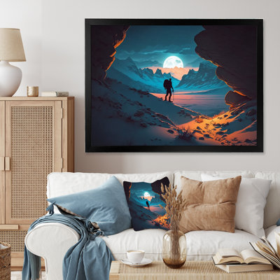 «Hiker in the Mountains», reproduction sur toile