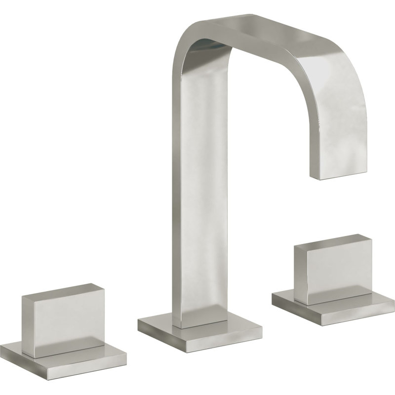 Mar 8" Widespread Lavatory Faucet, Polished Nickel