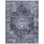 Tucson Vintage Look Machine Washable Non-Slip Area Rug in Black & Grey